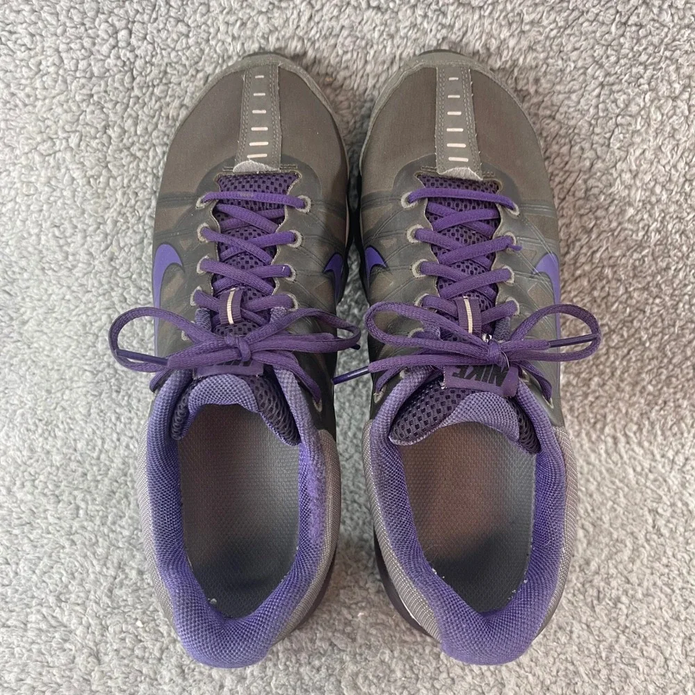 Nike Air Max+ 2009 Mens 12 Running Athletic Cushion Grey Purple Shoes 354744-017
